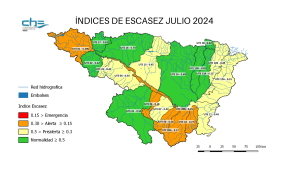 Índices de sequía julio de 2024